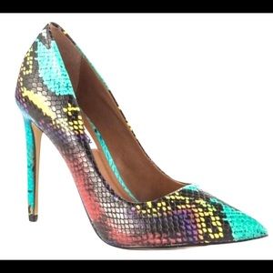Steve Madden Proto Multi Snake Pointed Pumps